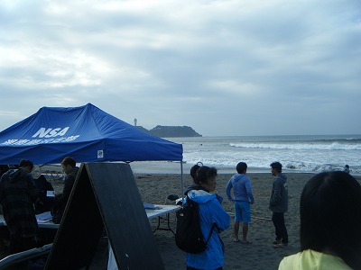 ２０１４年　サーフィン検定＠スケパー前